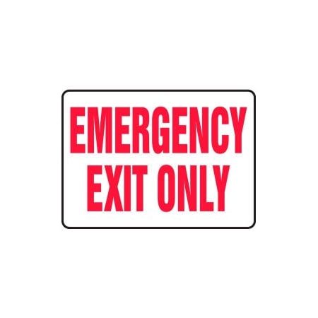 Accuform Accuform Exit Safety Sign, 14inW x 10inH, Adhesive Vinyl MEXT918VS